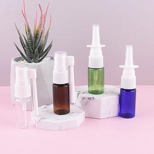 Mini Botella de Spray Nasal de 10 ml, Color Ámbar, para PET/PP Azul Verde, con Tapa, Sellado con Cepillo y Serigrafía para Uso Médico - Product Image 2