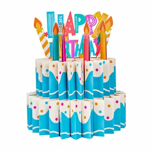 Neues Design Alles Gute zum Geburtstag Pop-Up-Karte 3D Pop-Up-Karte Feier Party Papier Grußkarten