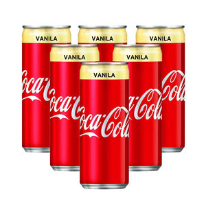 Boisson rafraîchissante Coca-Cola Vanilla Soda en canette de 330 ml, fraîche et réfrigérée - Product Image 1
