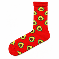 Chaussettes en coton respirantes tricotées fantaisie pour hommes et femmes, multicolores à motifs, décontractées pour le quotidien, en stock, directement de l'usine