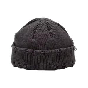 Gorro Unisex Reversible de Jacquard con Borde Desgastado, Diseño Personalizado, Tejido Gráfico, 100% Acrílico, para Invierno, en Oferta - Product Image 1