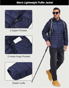 Blazer bouffant d'affaires manteaux en duvet veste d'été en polyester coupe-vent vestes pour hommes veste bouffante à col isolé pour hommes nouvel arrivage - Product Image 5