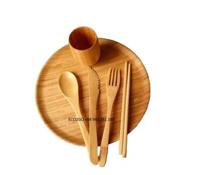 Wholesales cheap price bamboo cutlery/Sustainable cutlery set include spoon, knife, fork, chopstick and straws for travel