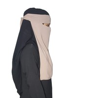 Niqab Hijab Modeste Sans Manches en Polyester Uni Fait Main pour Femme, Idéal pour Mariage, Prière Quotidienne, Ourlet Droit – Collection Fashion Traders