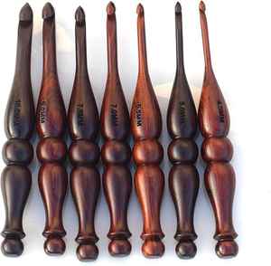 Ensemble de crochets à crochet ergonomiques en bois de qualité supérieure pour le tricot à la main, écologiques, durables et personnalisables - Product Image 3