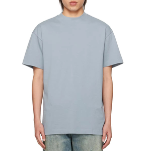 เสื้อยืดคอตตอน 100% สำหรับผู้ชาย ออกแบบตามสั่ง OEM คุณภาพสูง สตรีทแวร์ ระบายอากาศได้ดี หรูหรา 250 กรัม เสื้อยืด Pour Hommes - Product Image 6