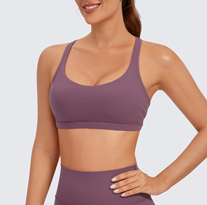 Soutiens-gorge de sport pour femmes de qualité supérieure de haute qualité personnalisé léger Simple licou cou avec style d'ensemble rembourré amovible - Product Image 1