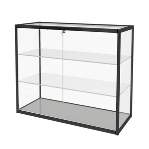 China Manufacture Glass Luxury Lighting Vitrine Glass <strong>Corner</strong> Showcase Glass <strong>Display</strong> <strong>Cabinet</strong> - Product Image 6