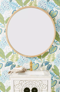 Un cadre de miroir artisanal intemporel de Craft Emporium, fabriqué en bois de mangue/acacia pour la maison, le bureau ou le salon. - Product Image 3