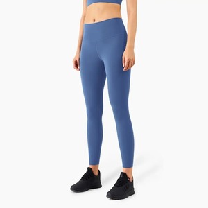 Top Trending 100% Cotton High Waist Gym Fitness Leggings Seamless Mid Sports Wear <b>Yoga</b> Pant Breathable Workout Fitness <b>Trouser</b> - Product Image 6