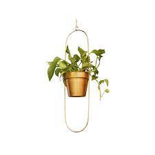 Cuencos dorados modernos de lujo para interiores y exteriores, macetas y macetas colgantes decorativas con balcón, decoraciones para el hogar para jardín en venta - Product Image 5