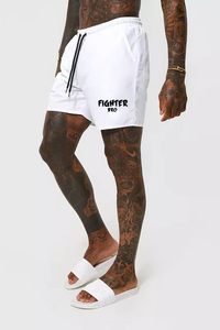 Pantalones cortos de gimnasio para hombre, cintura elástica, tela suave, diseño que absorbe la humedad, adecuado para el ejercicio y el estilo de vida activo - Product Image 4
