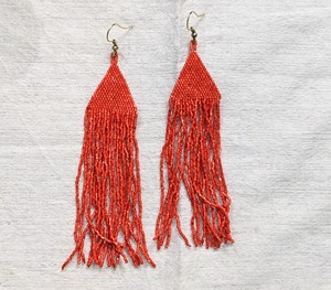 Pendientes de Gancho con Cuentas Miyuki Japonesas Estilo Boho, Pendientes con Flecos de Cuentas de Semillas, Pendientes de Moda - Product Image 4