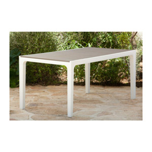 Tavolo Keter 'Harmony' Bianco/Tortora Dimensioni 160 cm - Product Image 1