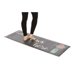 Tappetino da Cucina in PVC Extra Large 20x55, Antifatica Imbottito con Design 'Love Grows Here' per Uso Domestico - Product Image 3