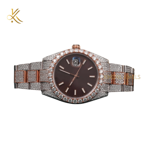 41MM Round <b>Watch</b> Folding Clasp with Safety 16CM Stainless Steel Elegant Luxury <b>Mens</b> Womens Timepiece - Product Image 1