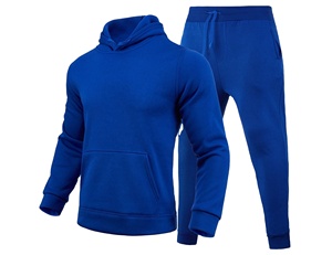 Ropa deportiva con logotipo personalizado de alta calidad, chándales de entrenamiento de lana para gimnasio y Fitness, conjunto de dos piezas para hombre, chándal, traje para correr para hombre - Product Image 1