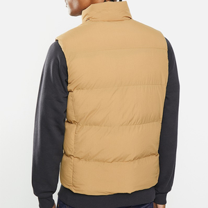 Veste en jean chaude d'hiver légère et compressible pour hommes, sans manches, décontractée, col montant - Product Image 2