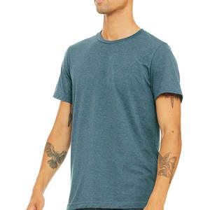 Unisex <b>Black</b> Short Sleeve Jersey T-Shirt LARGE 100% Cotton T Shirt for Man - Product Image 5