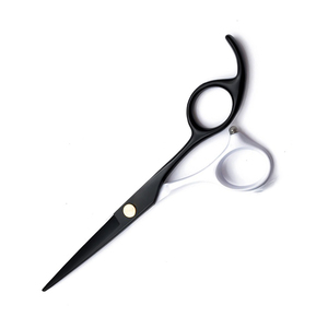 Tijeras de peluquero de la mejor calidad, tijeras de corte de pelo de acero inoxidable de Color blanco y negro con reposapiés fijo - Product Image 4
