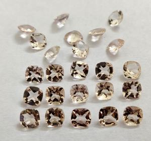 Coussin Morganite 7mm Couleur Pêche Naturelle Facettes Qualité AAA-Morganite Loose de qualité supérieure - Product Image 6