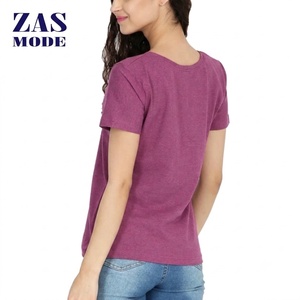 T-shirt d'été respirant pour femme en coton mercerisé double face 160g, haute qualité, décontracté, avec logo - Product Image 1