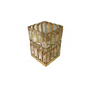 แท่นวางเทียนคริสตัลสีเงินทรงกลมดีไซน์ใหม่ล่าสุดพร้อมอุปกรณ์ตกแต่งในร่มที่สมบูรณ์แบบสำหรับร้านอาหารขนาดใหญ่ในโรงแรม - Product Image 4