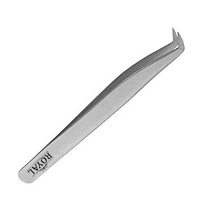 Pince à épiler professionnelle japonaise pour extensions de cils, à pointe en fibre, droite et courbée, pour volume et isolation, ensemble de pinces à cils - Product Image 3