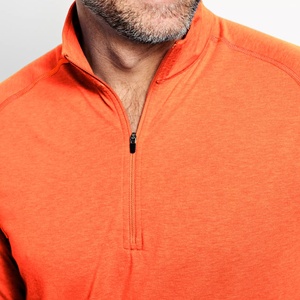 คุณภาพสูง 100% โพลีเอสเตอร์แขนยาว UV ป้องกันแสงแดดประสิทธิภาพ OEM โพลีเอสเตอร์ระบายอากาศเสื้อซิปตกปลาไตรมาส - Product Image 5