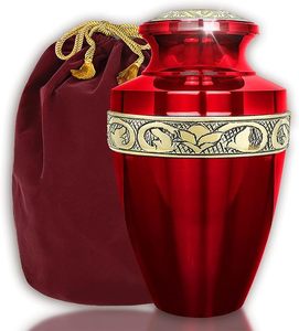 Handmade Mosaic Aluminium and Glass Cremation <b>Urn</b> <b>Large</b> Adult Size Burial Hand Applied Individual Tiles Unique for Funerals - Product Image 4