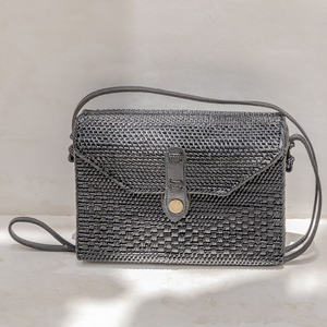 Trending design hand weave <b>crossbody</b> <b>bag</b> producer price sustainable rattan shoulder handbags - Product Image 6