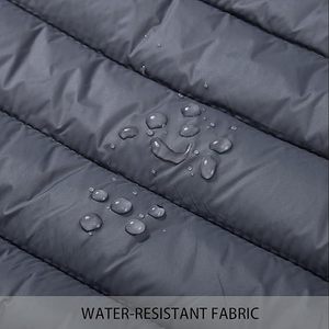 Veste d'hiver à bulles d'air pour hommes avec logo personnalisé Veste utilitaire d'extérieur en nylon épais et chaud à capuche détachable - Product Image 5