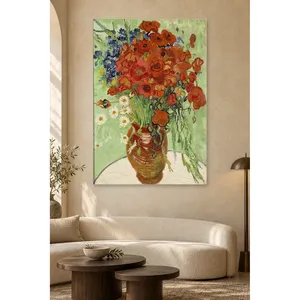 Impression sur toile de Van Gogh : Pavillons et marguerites dans un pot en terre cuite - Product Image 5