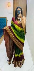 ผ้าส่าหรีผ้าฝ้ายผ้าไหมที่มีคุณภาพดีเยี่ยม - Product Image 2