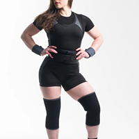 Rodillera de Neopreno Gruesa con Gel, Ajustable, Terapia Frío/Calor, Protección Profesional para Deportes, Negra/Azul, para Lesiones