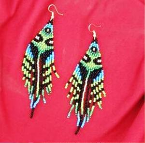 Boucles d'oreilles en perles faites à la main, motif fraise, pour femmes, bijoux de fête festifs, au meilleur prix, boucles d'oreilles en perles - Product Image 4