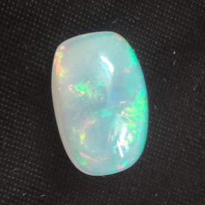 Opale éthiopienne naturelle 14x9mm cabochon rectangle 4.05 cds cabine opale véritable pour bijoux plein de feu opale blanche pierres précieuses cabine - Product Image 6