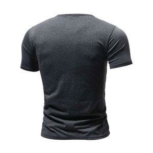 T-shirt léger 100% coton de haute qualité T-shirt d'impression personnalisée T-shirt respirant uni pour hommes à vendre - Product Image 2
