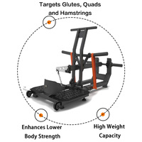Rack à squat Rhino OEM & ODM, équipement de gymnastique avec plaque de sécurité, machine à squat à ceinture pour l'entraînement des fessiers et des quads