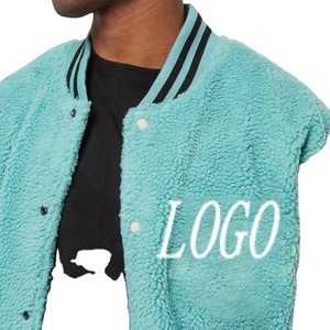Bordado personalizado Chenille parches Varsity Bomber Letterman College Plus Size ácido lavado béisbol Varsity chaquetas - Product Image 4