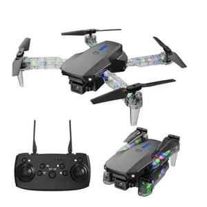Nouveau E99 Pro Drone double lentille hauteur tenir RC hélicoptère 1080P HD caméra lumière LED pliable télécommande Image Transmission 3KM - Product Image 1