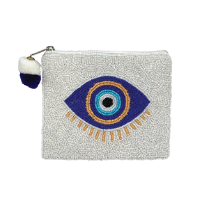 Porte-monnaie brodé, design personnalisé, élégant, perles de rocaille, porte-monnaie, couleur rose, blanc et rose, Etsy par MD HANDICRAFTS - Product Image 4