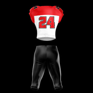 Concevez votre propre maillot de football américain quantité minimale de commande bas nouvelle version vêtements de sport avec motif de drapeau imprimé respirant mode personnalisée - Product Image 2