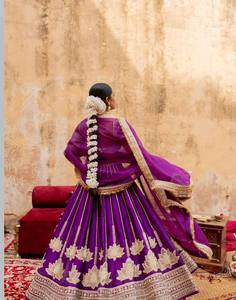 ชุด choli Chinon lehenga มาใหม่สำหรับเทศกาลที่มีการปักเลื่อมที่ซับซ้อนซับในผ้าฝ้ายไมโครและปัก dupatta - Product Image 6