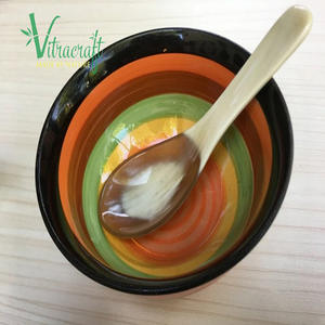 Cuillère vietnamien à manche court. Cuillère en corne faite à la main, cuillère en corne de buffle naturelle, cuillères pour servir de la nourriture et des boissons cadeau significatif - Product Image 3