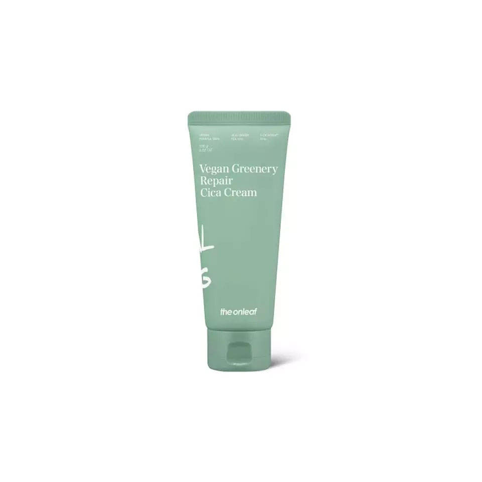 Korean Cosmetics Skincare Cream THE ONLEAF1 Vegan Greenery Repair Cica Cream skin Soothing whitening effect