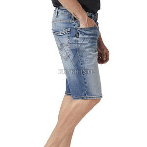 กางเกงยีนส์ขาสั้นสำหรับผู้ชายกางเกงขาสั้นทำจากประเทศปากีสถานดีไซน์ใหม่ขายดี - Product Image 2