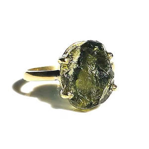 แหวนง่ามสีโรสโกลด์14k ประดับด้วยหินอัญมณีสีขาวของขวัญครบรอบที่สมบูรณ์แบบสำหรับผู้หญิงและเด็กผู้หญิง - Product Image 1