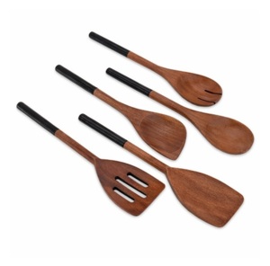 Ustensiles à salade modernes de 11 pouces, en résine écologique de luxe, compatibles lave-vaisselle, pour la maison et la cuisine, fabriqués en Inde - Product Image 2