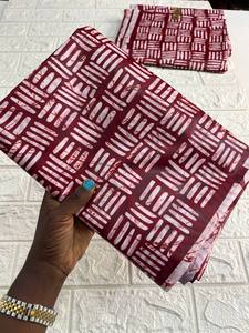 Malawi 100 Percent Cotton Printed African Wax Fabric Stylish Elegant Soft Texture <b>for</b> Clothing Fashion and Home Decor Use - Product Image 3